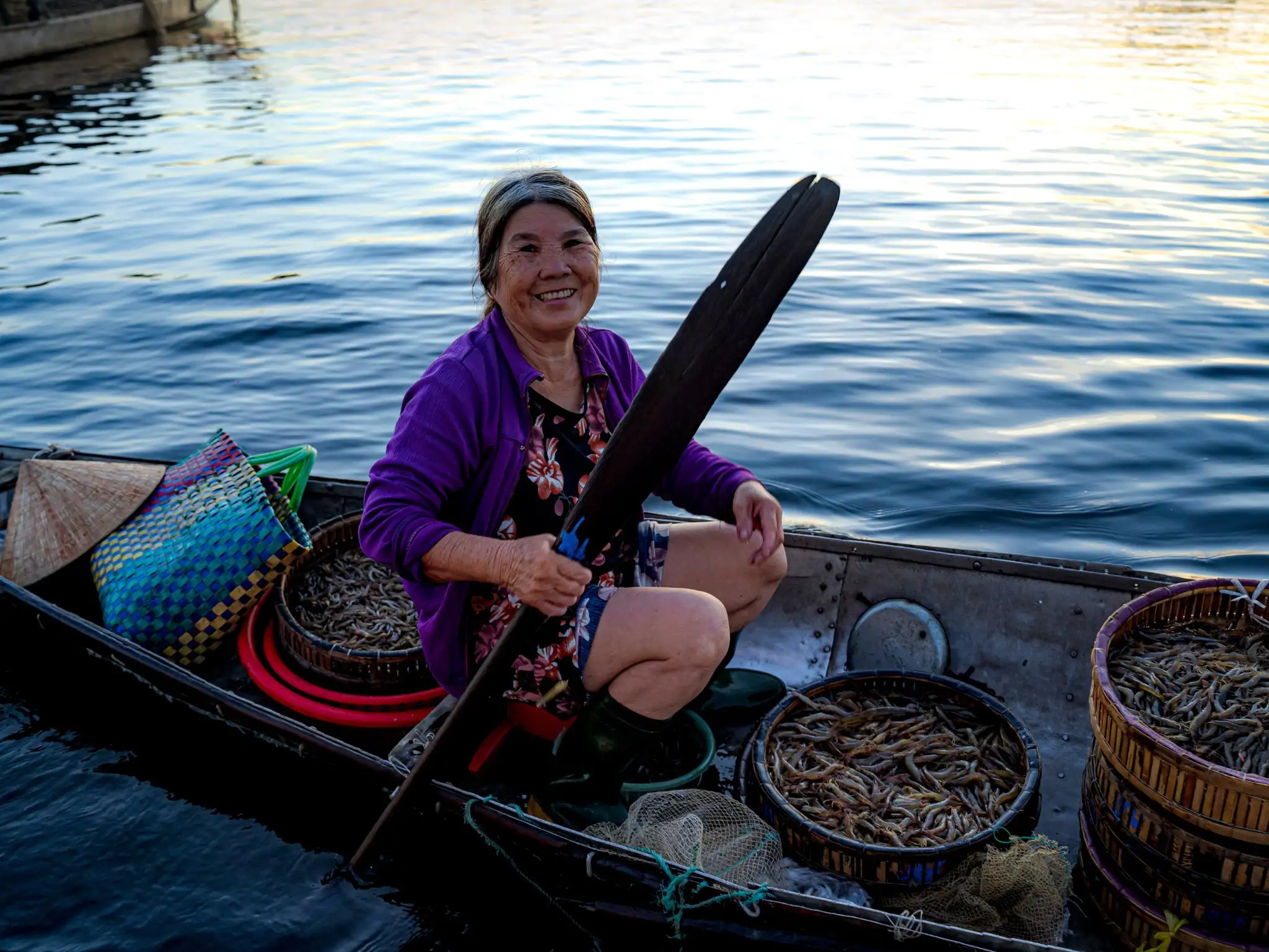 SUNRISE FLOATING MARKET ON TAM GIANG LAGOON