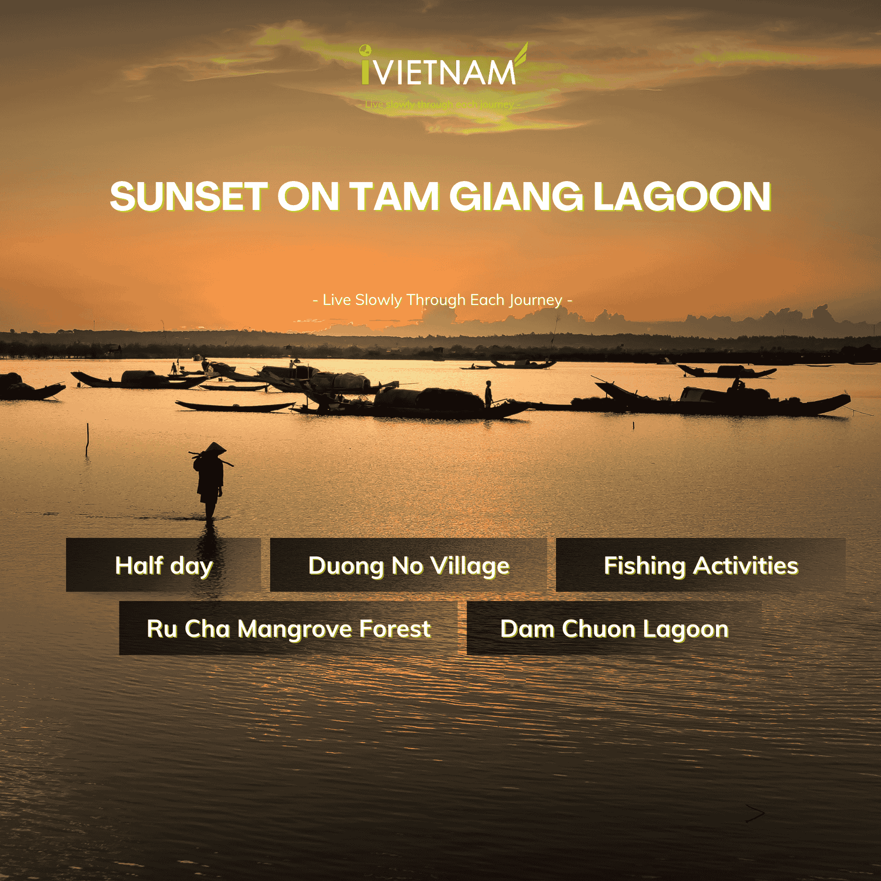Sunset On Tam Giang Lagoon